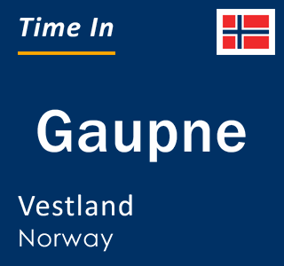 Current local time in Gaupne, Vestland, Norway