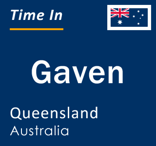 Current local time in Gaven, Queensland, Australia