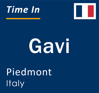 Current local time in Gavi, Piedmont, Italy