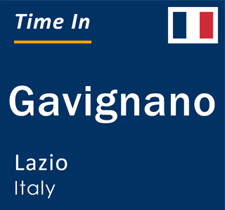 Current local time in Gavignano, Lazio, Italy