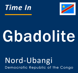 Current local time in Gbadolite, Nord-Ubangi, Democratic Republic of the Congo