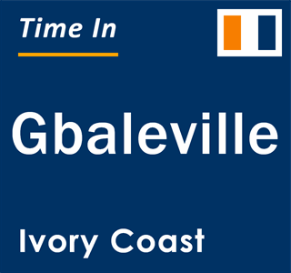 Current local time in Gbaleville, Ivory Coast