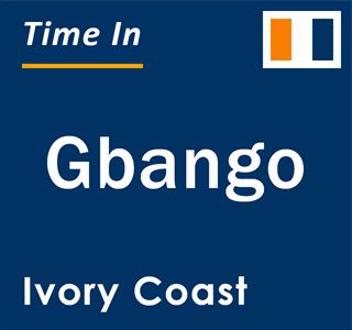 Current local time in Gbango, Ivory Coast