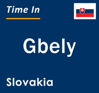 Current local time in Gbely, Slovakia