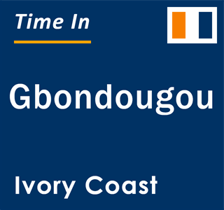 Current local time in Gbondougou, Ivory Coast