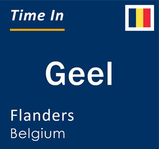 Current local time in Geel, Flanders, Belgium