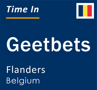 Current local time in Geetbets, Flanders, Belgium