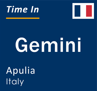 Current local time in Gemini, Apulia, Italy