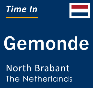 Current local time in Gemonde, North Brabant, The Netherlands