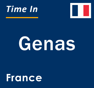 Current local time in Genas, France