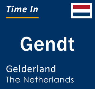 Current local time in Gendt, Gelderland, The Netherlands