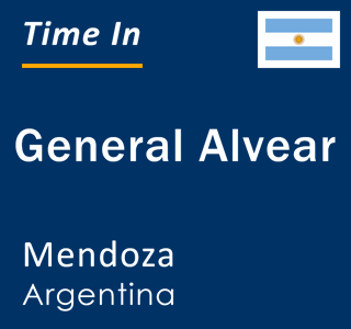 Current local time in General Alvear, Mendoza, Argentina