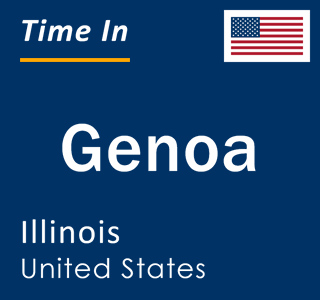 Current local time in Genoa, Illinois, United States