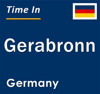 Current local time in Gerabronn, Germany