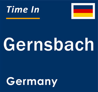 Current local time in Gernsbach, Germany