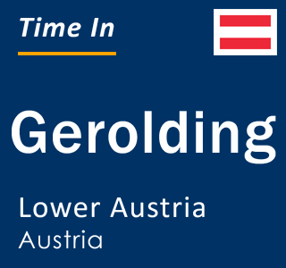 Current local time in Gerolding, Lower Austria, Austria