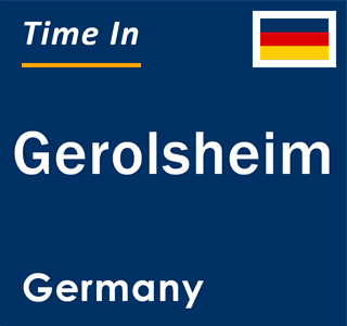 Current local time in Gerolsheim, Germany