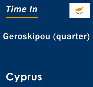 Current local time in Geroskipou (quarter), Cyprus