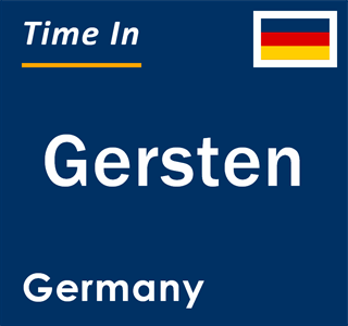 Current local time in Gersten, Germany