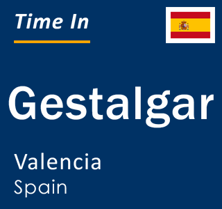 Current local time in Gestalgar, Valencia, Spain