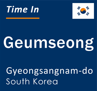 Current time in Geumseong, Gyeongsangnam-do, South Korea