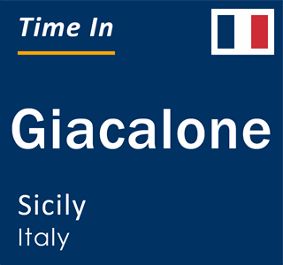 Current local time in Giacalone, Sicily, Italy