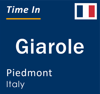 Current local time in Giarole, Piedmont, Italy