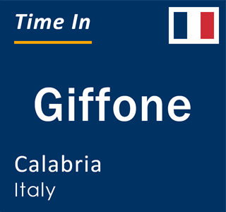 Current local time in Giffone, Calabria, Italy