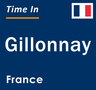 Current local time in Gillonnay, France