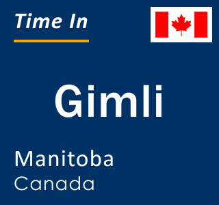 Current local time in Gimli, Manitoba, Canada