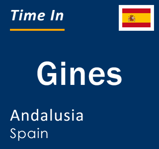 Current local time in Gines, Andalusia, Spain