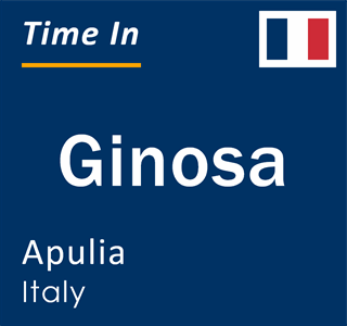 Current local time in Ginosa, Apulia, Italy