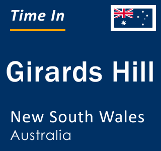 Current local time in Girards Hill, New South Wales, Australia