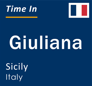 Current local time in Giuliana, Sicily, Italy