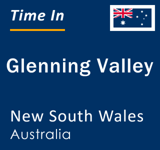 Current local time in Glenning Valley, New South Wales, Australia