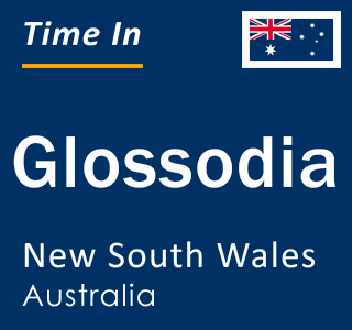 Current local time in Glossodia, New South Wales, Australia