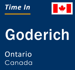 Current local time in Goderich, Ontario, Canada