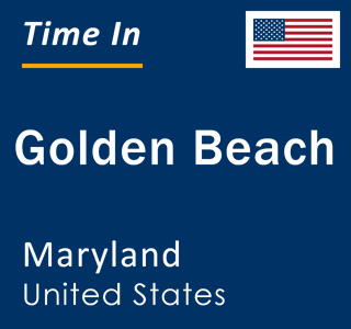 Current local time in Golden Beach, Maryland, United States