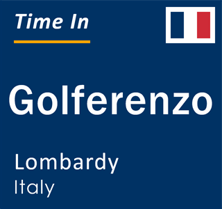 Current local time in Golferenzo, Lombardy, Italy