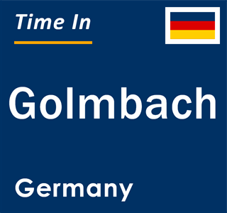 Current local time in Golmbach, Germany