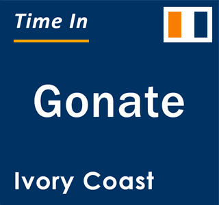 Current local time in Gonate, Ivory Coast