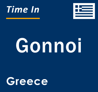 Current local time in Gonnoi, Greece