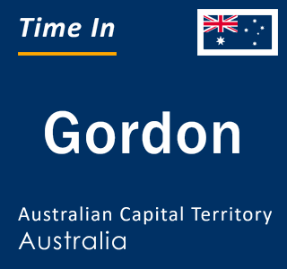 Current time in Gordon, Australian Capital Territory, Australia