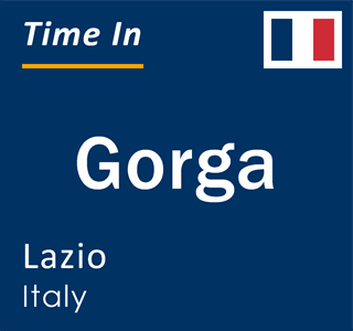 Current local time in Gorga, Lazio, Italy