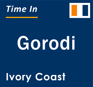 Current local time in Gorodi, Ivory Coast