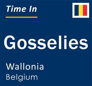 Current local time in Gosselies, Wallonia, Belgium