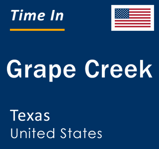 Current local time in Grape Creek, Texas, United States