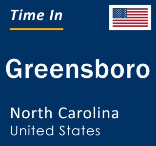 Current time in Greensboro, North Carolina, United States