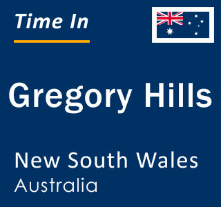 Current local time in Gregory Hills, New South Wales, Australia