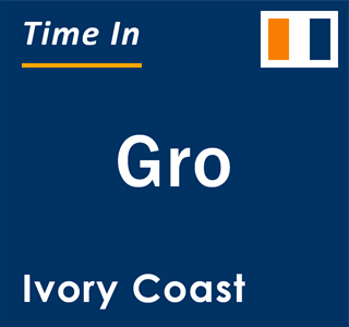 Current local time in Gro, Ivory Coast